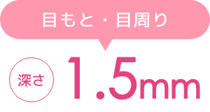 目もと・目周り 深さ1.5mm